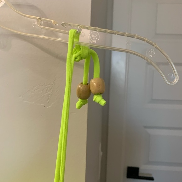 Line & Dot Lime Beach Swim Cover Up Dress Size Medium New With Tags - Picture 3 of 7